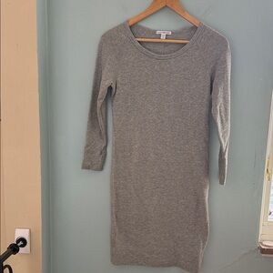 James Perse Heather Gray Long Sleeve Dress - Size 0